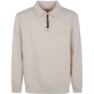 C.p. Company, Heren, Sweatshirts & Hoodies, Beige, Maat: M Fleece,