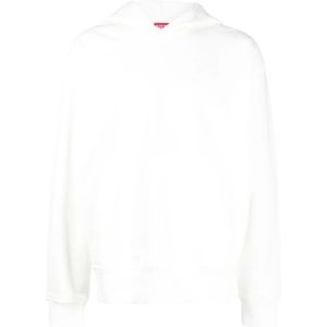 Diesel, Heren, Sweatshirts & Hoodies, Wit, Maat: L