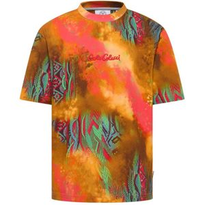 Carlo Colucci - Dynamisch Sprayed Knit T-shirt - Veelkleurig - Heren