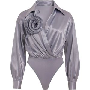 Babylon, Dames, Tops, Paars, Maat: XS Satijn,