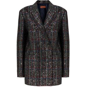 Missoni, Dames, Jassen, Veelkleurig, Maat: S Leer,
