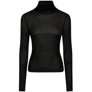 Roberto Cavalli, Dames, Truien, Zwart, Maat: M Zijde,