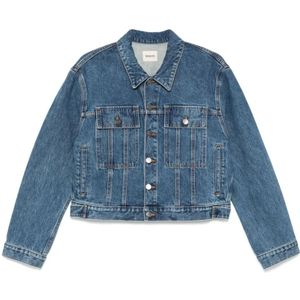 Khaite, Dames, Jassen, Blauw, Maat: S Denim,