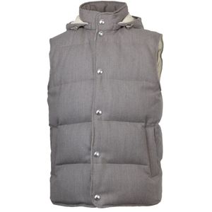 Eleventy, Heren, Jassen, Grijs, Maat: L Wol,