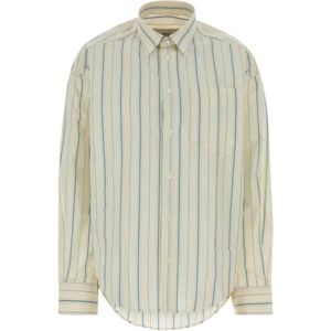 Ami Paris, Dames, Blouses & Shirts, Beige, Maat: XS Katoen,