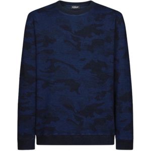 Dondup, Heren, Sweatshirts & Hoodies, Blauw, Maat: XL