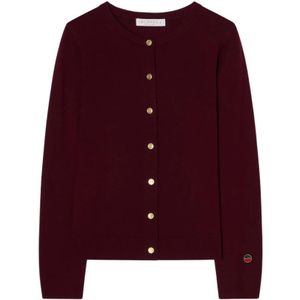 Busnel, Dames, Truien, Rood, Maat: S Wol,