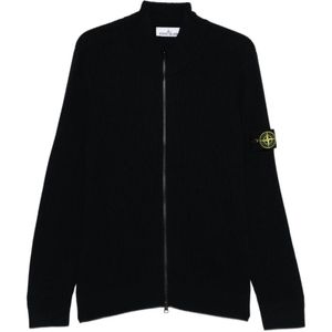 Stone Island, Heren, Truien, Blauw, Maat: XL Wol,