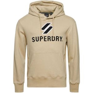 Superdry, Heren, Sweatshirts & Hoodies, Beige, Maat: S Katoen,