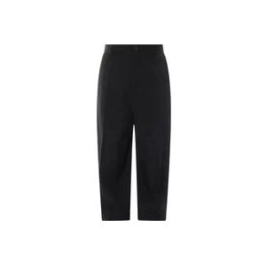 Balenciaga Oversize Zwarte Wollen Broek , Black , Heren , Maat: S