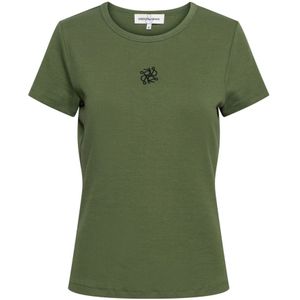 &Co Woman, Dames, Tops, Groen, Maat: M Katoen,