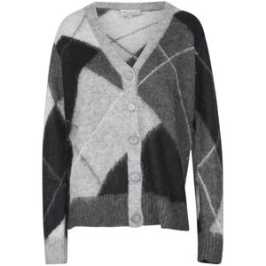 Alessia Santi, Dames, Truien, Grijs, Maat: M Wol,