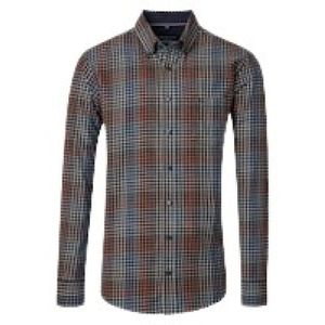 Casa Moda, Heren, Overhemden, Veelkleurig, Maat: L Poliester,