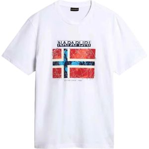 Napapijri - S-Guiro Tee - T-shirt - Wit