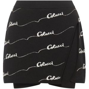 Carlo Colucci - Rok met Geïntegreerde Shorts - Zwart - Dames