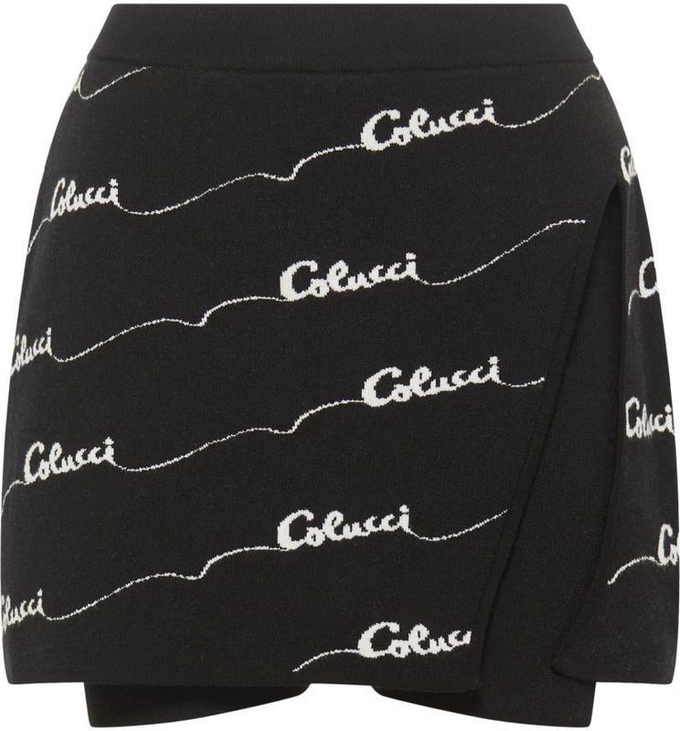 Carlo Colucci - Rok met Geïntegreerde Shorts - Zwart - Dames