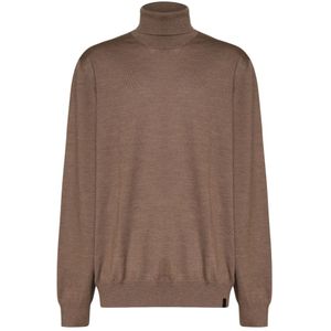 Fay, Heren, Truien, Beige, Maat: 3XL Wol,