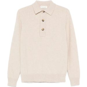 Filippo De Laurentiis, Heren, Truien, Beige, Maat: XL Linnen,