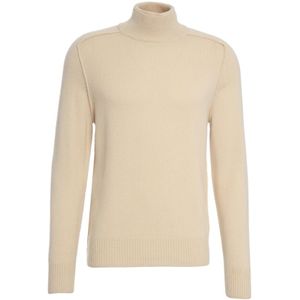 Paolo Pecora, Heren, Truien, Beige, Maat: M Wol,