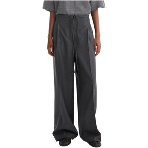 Róhe, Dames, Broeken, Grijs, Maat: L Wol,