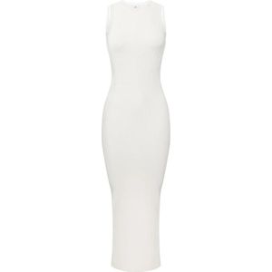 Elisabetta Franchi, Dames, Jurken, Wit, Maat: S Nylon,