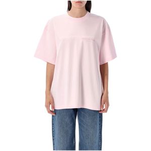 Alexander Wang, Dames, Tops, Roze, Maat: 2XS Katoen,