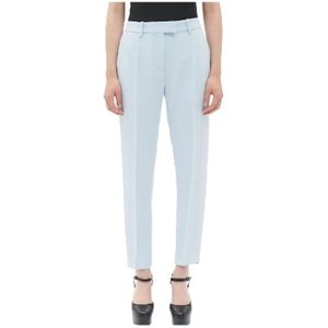 Barbara Bui, Dames, Broeken, Blauw, Maat: S Leer,