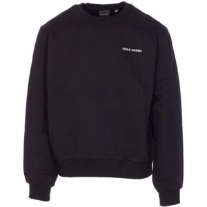 Daily Paper, Heren, Sweatshirts & Hoodies, Zwart, Maat: S Katoen,