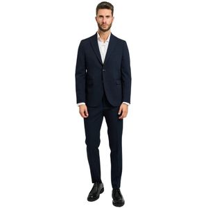 Mulish, Heren, Pakken, Blauw, Maat: 8XL