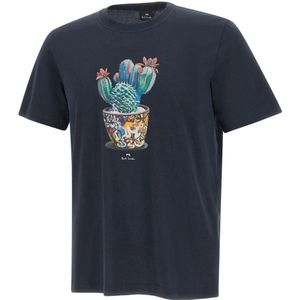 Paul Smith, Heren, Tops, Blauw, Maat: L Katoen,