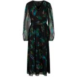 Marc Cain - Viscose Jurk met Verenprint - Veelkleurig - Dames