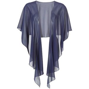 Swing - Cape Jas - Blauw - Dames - 100% Polyester Chiffon