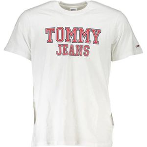 Tommy Hilfiger, Heren, Tops, Wit, Maat: M Katoen,
