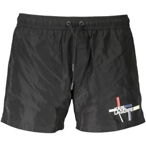 Karl Lagerfeld, Heren, Badkleding, Zwart, Maat: S