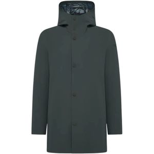 Rrd, Heren, Mantels, Groen, Maat: M Polyamide,