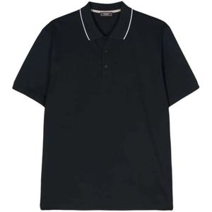 Peserico, Heren, Tops, Blauw, Maat: 3XL Katoen,