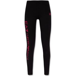 Emporio Armani Ea7, Dames, Broeken, Zwart, Maat: L