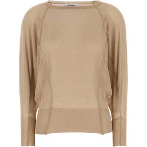 Gimaguas, Dames, Truien, Beige, Maat: XS Leer,