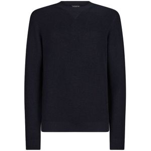 Dondup, Heren, Truien, Blauw, Maat: M Wol,