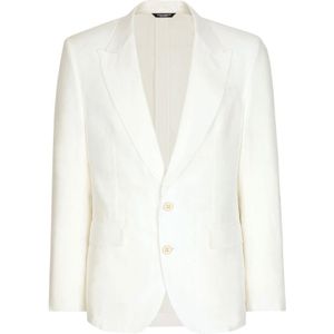 Dolce & Gabbana, Heren, Jassen, Wit, Maat: M