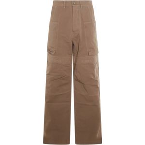 Rick Owens, Heren, Broeken, Bruin, Maat: W30