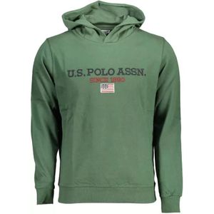 U.s. Polo Assn. - Groene Hoodie - Heren - Katoen