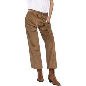 Etro, Dames, Broeken, Bruin, Maat: 2XS Corduroy,