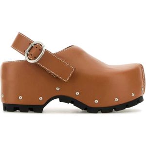 Jil Sander, Dames, Schoenen, Bruin, Maat: 36 EU Leer,