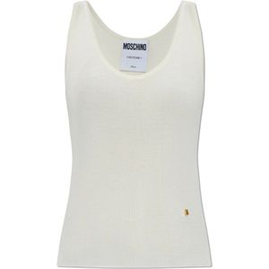 Moschino, Dames, Tops, Beige, Maat: XS Wol,