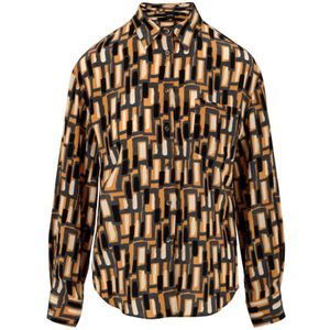 Aspesi, Dames, Blouses & Shirts, Geel, Maat: S