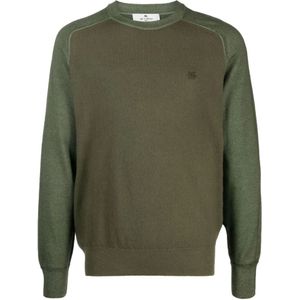 Etro, Heren, Truien, Groen, Maat: XL Wol,