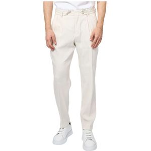 Hugo, Heren, Broeken, Wit, Maat: L Linnen,