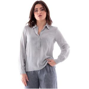 Emme DI Marella, Dames, Blouses & Shirts, Blauw, Maat: M