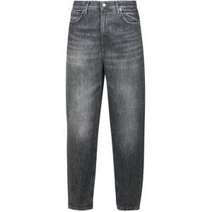 Dondup, Dames, Jeans, Grijs, Maat: W27 Leer,